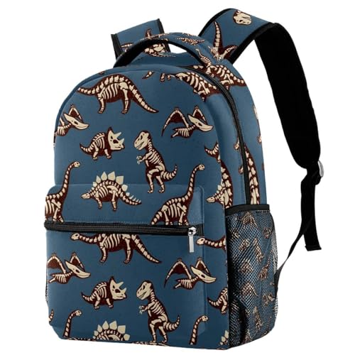 Sac de voyage décontracté squelettes de dinosaures pour sorties et weekends entre ados