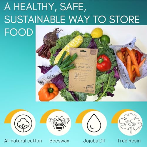 Glory-to-Glory-Beeswax-Wraps-For-Food-All-Natural-Beeswax-Wrap-4-Pack-Beeswax-Wraps-2L-2M-Reusable-beeswax-food-wrap-Use-as-sourdough-bread-bags-Fold-into-an-eco-friendly-bread-bag