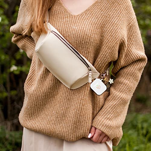 Aiiekz Compatible With Airpods Case Cover, Soft Silicone Case With Gold Heart Pattern For Airpods 2&1 Generation Case With Cute Daisy Keychain For Girls Women (White) #TOP6