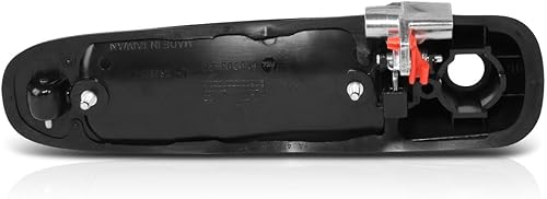 Miniatura 6 de Tirador de la puerta del lado del pasajero delantero derecho con cerradura compatible con Jeep Grand Cherokee 99-04, color negro liso