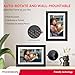 THOMSON Digital Picture Frame, Digital Photo Frame WiFi with 32 GB, HD IPS Touch Screen, Auto-Rotate, Slideshow, Share Photos/Videos from Phone by App (10.1Inch Wood)
