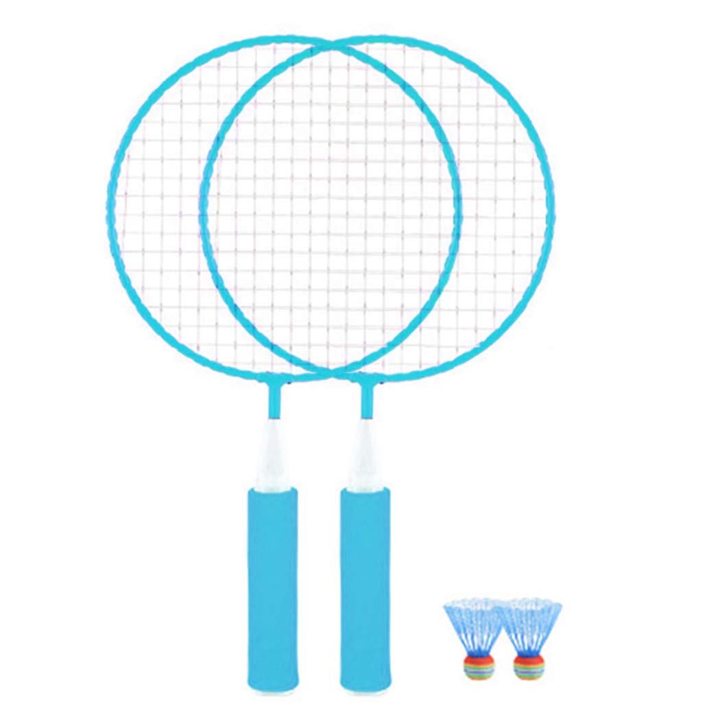 2PCS Kids Tennis Racquet Training Tennis Racket with 2 Badminton for Outdoor