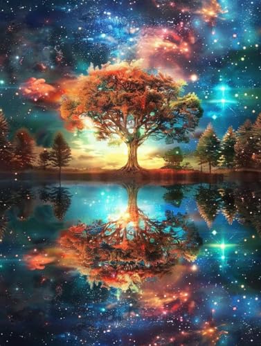 Diamond Painting Ciel Étoilé 90x120cm avec kit complet broderie diamant