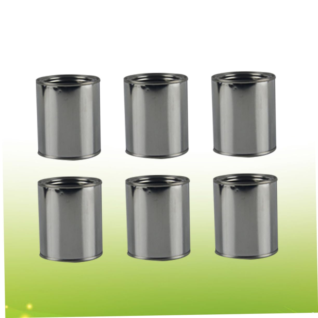 LOLIPPYY 6 Piezas Latas de Pintura Redondas de Hierro Contenedores Duraderos para Almacenamiento de Tinta y Pintura Industrial y Doméstico