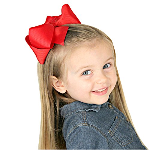 ALinmo 30 Pack 6 "Grosgrain Lint Haarstrikken Baby Meisje Clips Grote Grote Grote Haar Bogen Clips Voor Baby Meisjes Tieners Peuters - Image 7