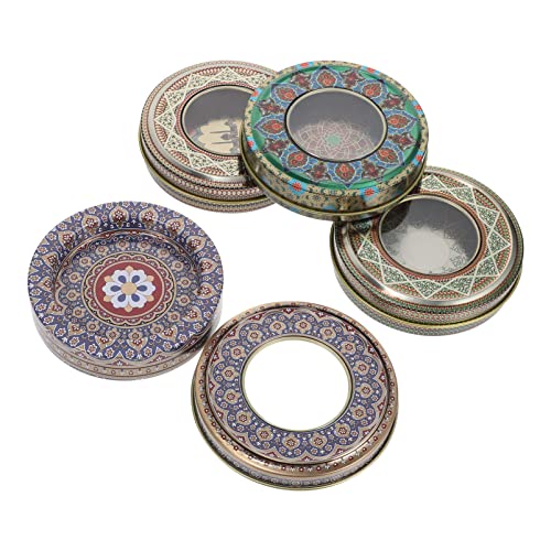 cabilock 4 Unids Vacío Lata Lata Especia Muebles Acero Inoxidable Especia Tarro Vela Contenedores Caja de Hojalata Metal…