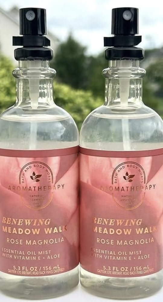 2 Aromatherapy Rose Magnolia Renewing Meadow Oils Mist vitamin E bath body 5.3 oz