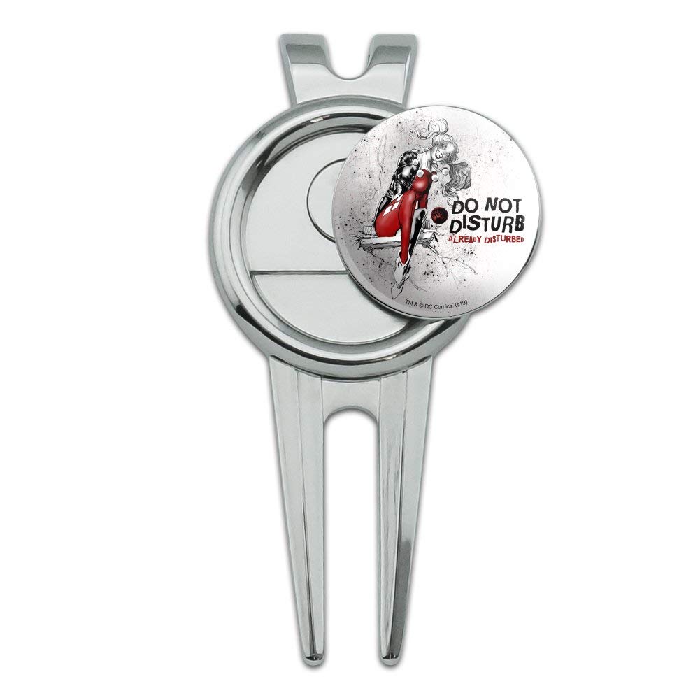 GRAPHICS & MORE Harley Quinn Already Disturbed Golf Divot Repair Tool and Ball Marker