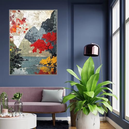 Diamond painting débutant kit complet arbre 5D strass point de croix facile