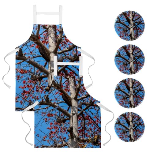 Tablier de serveuse lot de 2 pour cuisine et pâtisserie au quotidien