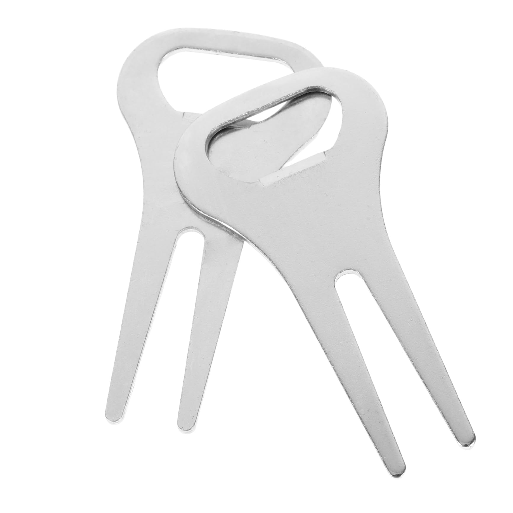 BESPORTBLE 1Pair Golf Divot Tools Zinc Alloy Bottle Opener Durable Green Repair Forks for Golf Enthusiasts Ergonomic Design for Easy Handling Essential Accessories for Practice