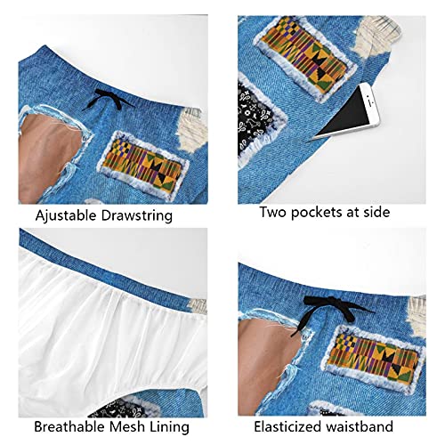 Mens Swim Trunks Bear Eagle American Flag Quick Dry Swim Shorts with Mesh Lining Funny Swimwear Bathing Suits4