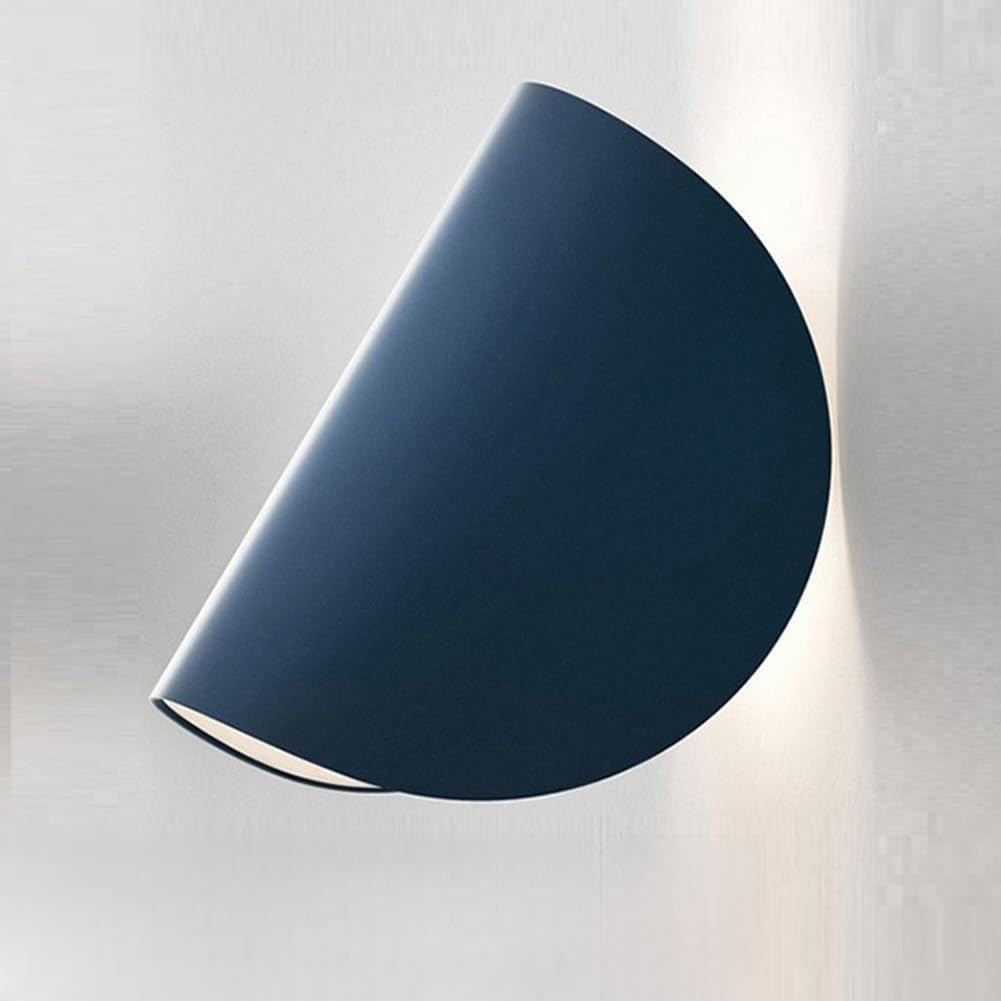 LOGT Modern LED Wall Light, Adjustable Up and Down Lighting, Minimalist Art Deco Wall Lamp, Wall-Mounted Lighting, Living Room Accent Lighting, 3 Colour Modes: 3000K/4500K/6000K,Blue