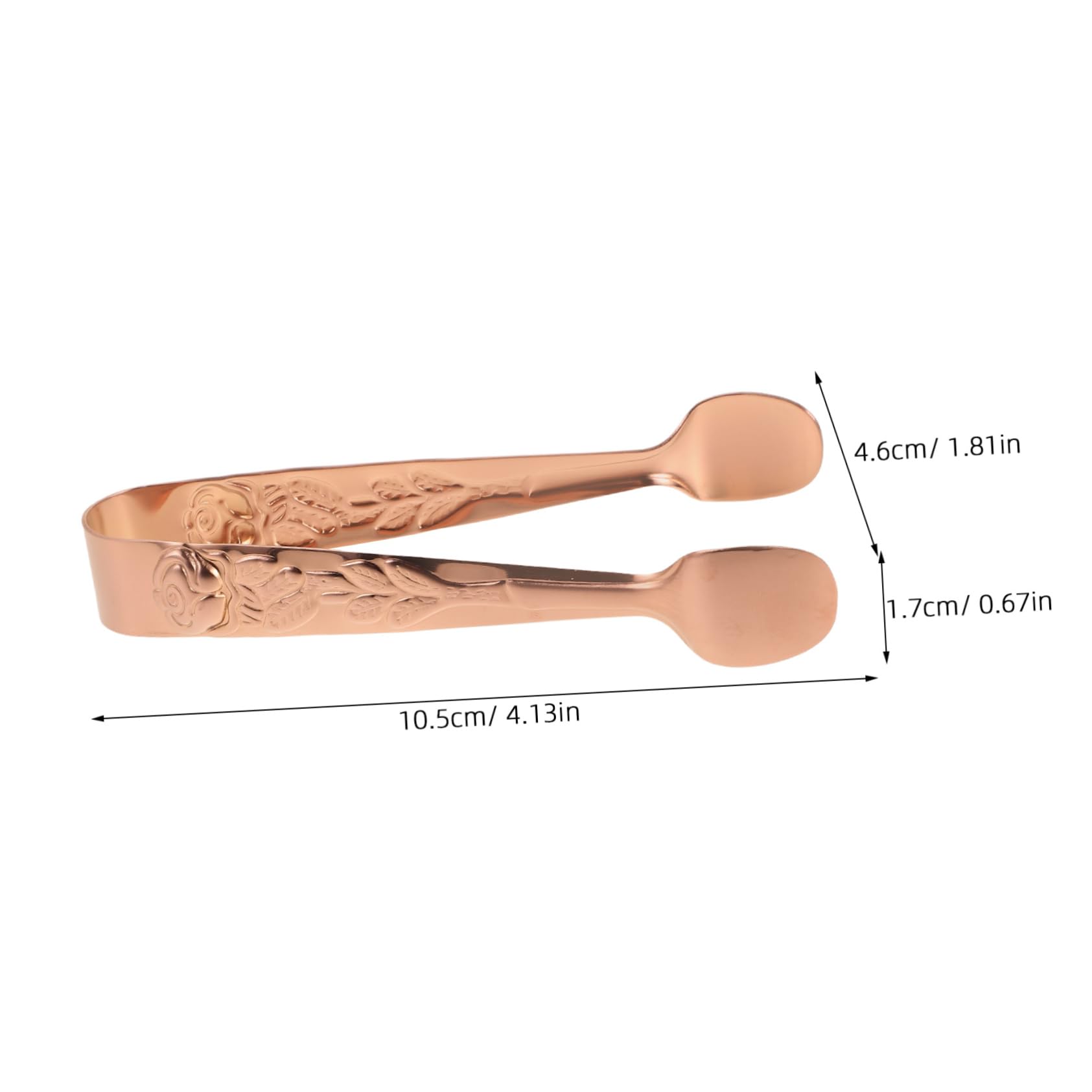 Garneck 5pcs Stainless Steel Tea Serving Tongs Mini Ice Clip for Sugar Cookies Ice Cubes