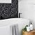 Kieacia 10 Sheet Peel and Stick Kitchen Backsplash Tiles, Black PVC Self-Adhesive Hexagonal Mosaic Tiles for Kitchen Bathroom Vanity Tabletop Fireplace