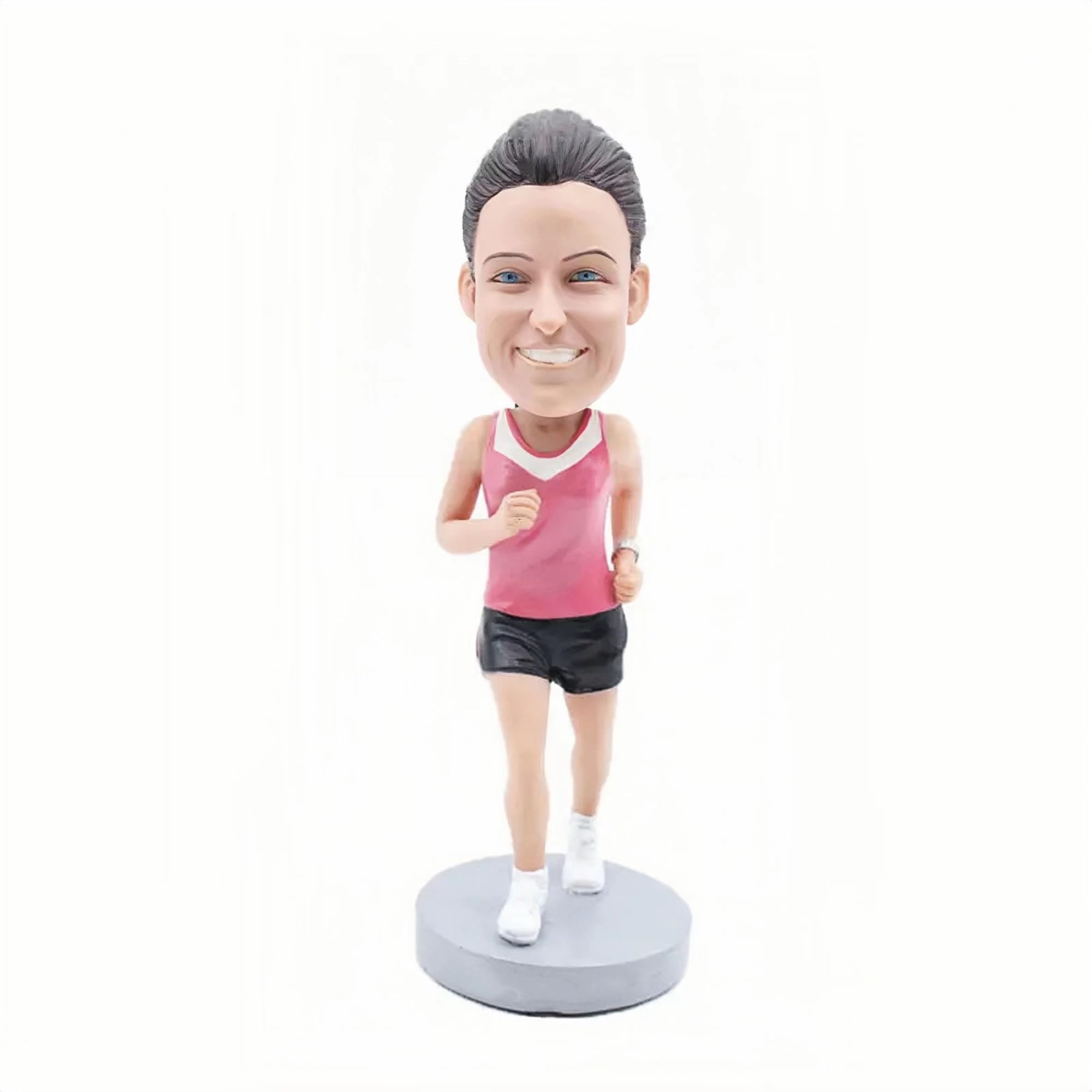 Custom Custom Bobbleheads Customized Doll, Running Girl Custom Bobble Head, Bobble Head Figures Handmade Personalized Sculpture Gift for Women