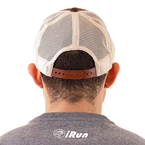 Boné Trucker Running Bordado Snapback Marrom e Bege - Trail Run