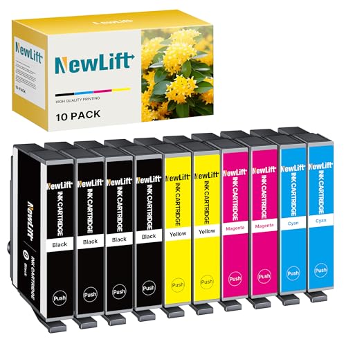 NewLift Kompatibel mit 604XL Druckerpatronen Patronen Multipack für Epson Expression Home XP-2205 XP-3200 XP-4200 XP-3205 Workforce WF-2910 WF-2930 WF-2950 (10er-Pack)