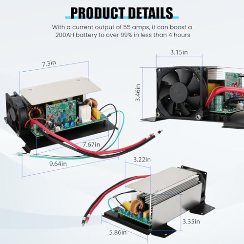 image for GHAKUTB WF-8955-AD-MBA RV Power Converter 55 Amp DC Main Board Assembl