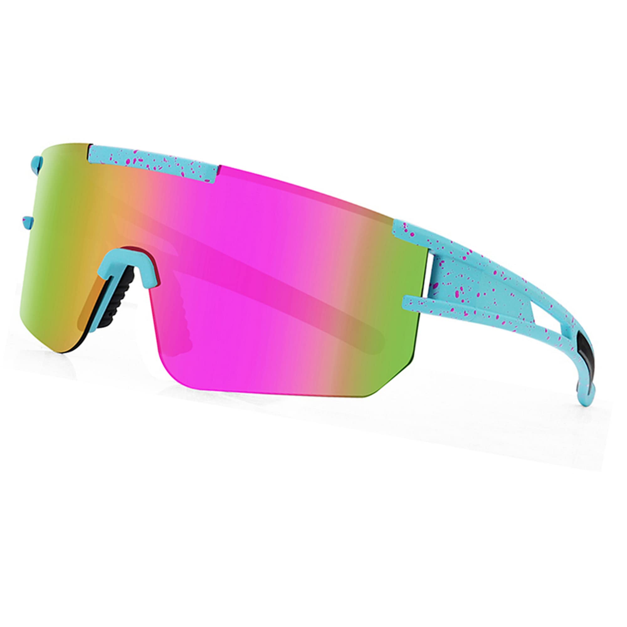 ZHABAO Polarized Sports Sunglasses for Men and Women, Cool Z87 Glasses for Outdoor Baseball Cycling Running Fishing Golf