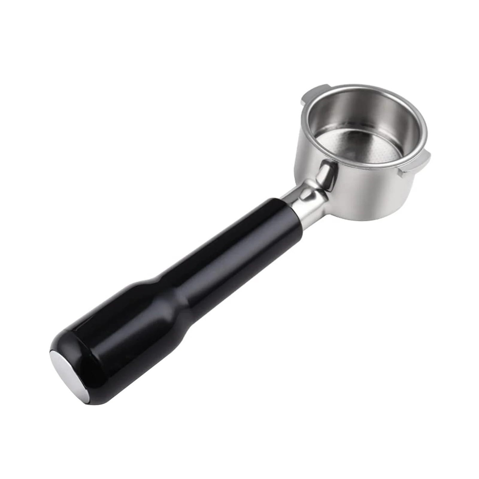 Portafiltro,Compatible Con Delonghi 51mm Portafiltro Sin Fondo 2 Oídos | Acero Inoxidable Piezas De Repuesto Manija Cafetería A Prueba De Fugas Antideslizante