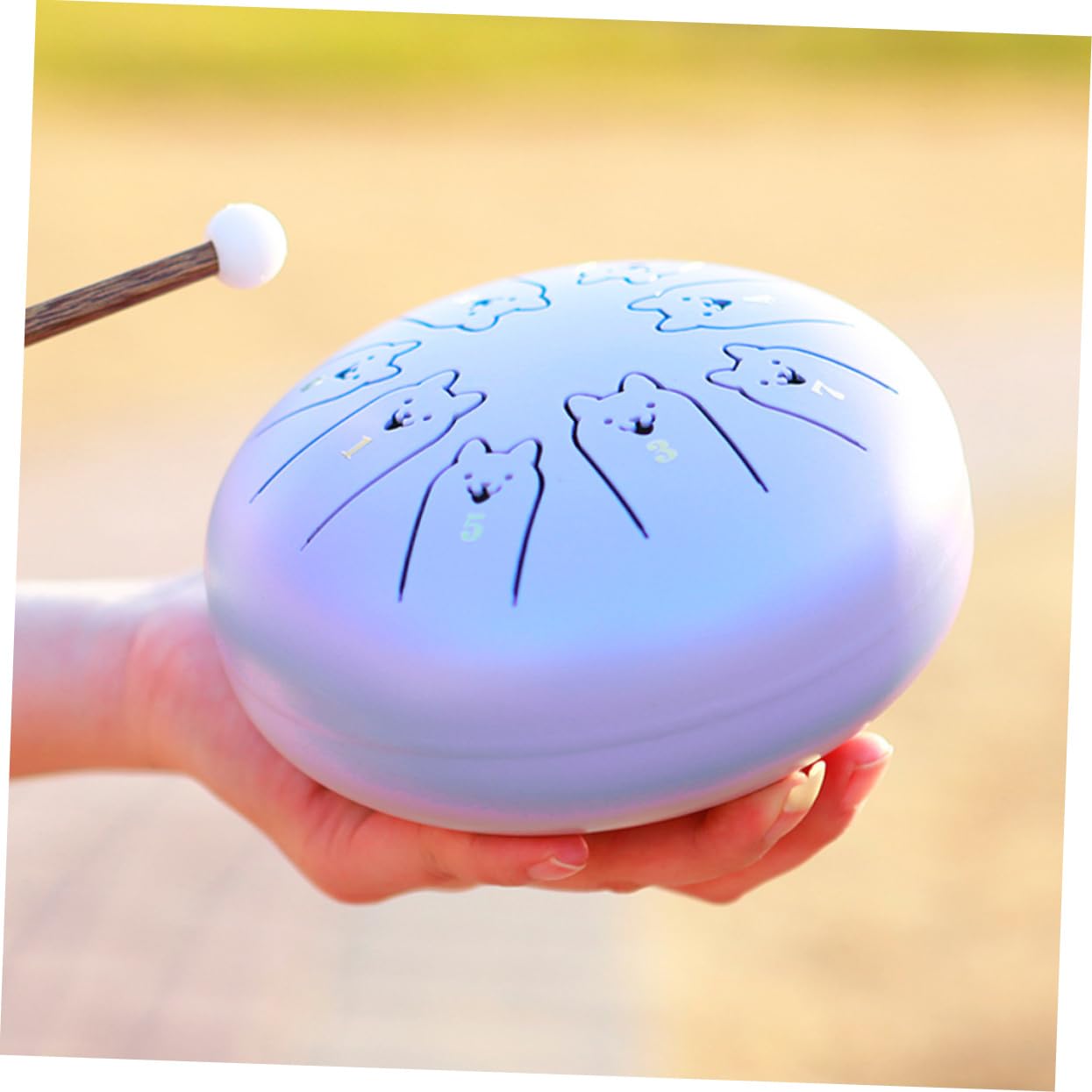 Pan Drum Inossidabile Strumento Portatile Per Meditazione e Relax Per Iniziare Risonante Per Adulti e Principianti