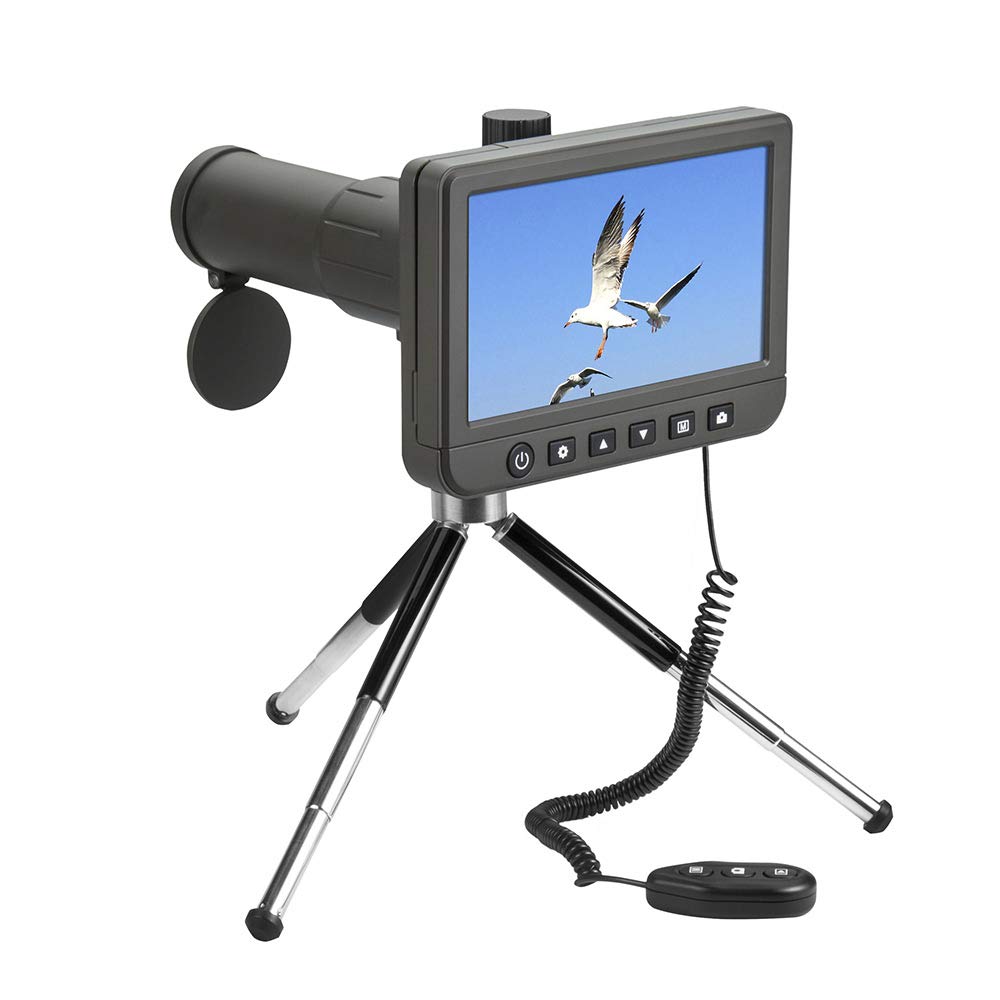 Catalejo Digital Levenhuk Blaze D500 LCD con Ampliación de 20–50x, Cámara Incorporada de 14 Mpx y Control Remoto para Obtener Imágenes de Calidad