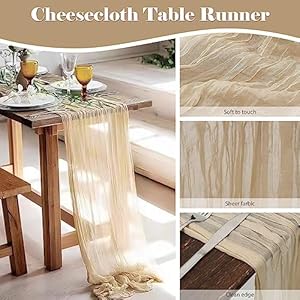 2pack10ftcheeseclothtablerunnerbeigegauzelongtablerunnersbohogauzecheeseclothtablerunnerrusticsheerrunnerforweddingpartytabledecor35x120inch Urban Country Home Decor 2 pack 10 ft cheesecloth table runner beige gauze long table runners boho gauze cheese cloth table runner rustic sheer runner for wedding party table decor 35 x 120 inch urban country home decor