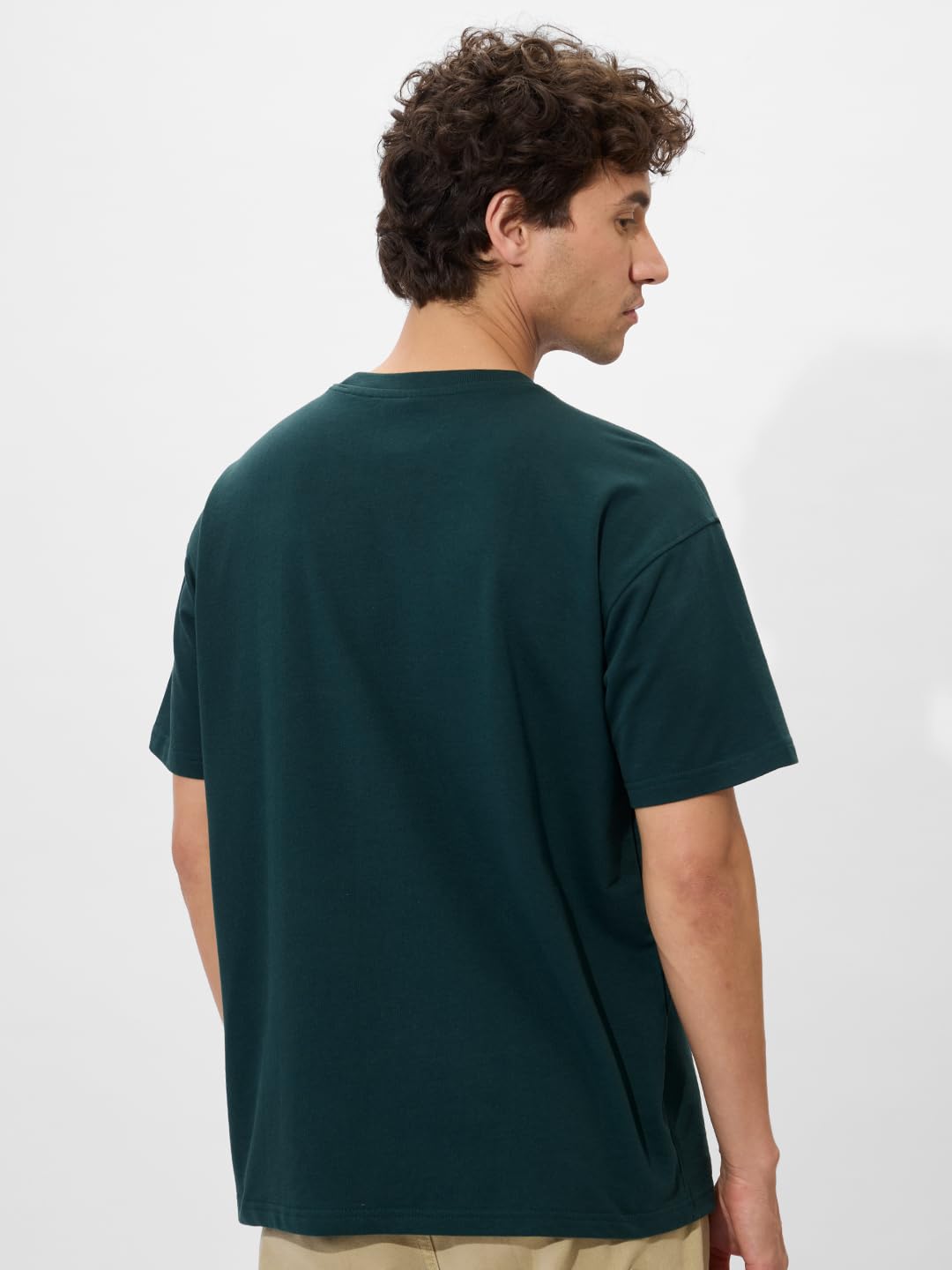 The Souled Store Doctor Doom Destroyer Herren und Jungen Kurzarm Rundhals Grün Grafik Gedruckt Baumwolle Oversized T-Shirts
