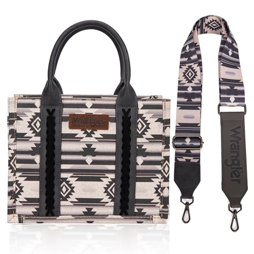 Image of Wrangler Aztec Tote Bag for Women Boho Shoulder Purses and Handbags