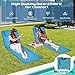 Strandstuhl 2er Set,Strandmatte Klappbar Leicht,Bequeme Strandliege,Verstellbarer Liegestuhl mit Aufbewahrungstasche,Tragbare Sonnenliege für Strand,für Garten Camping Picknick Reise Urlaub