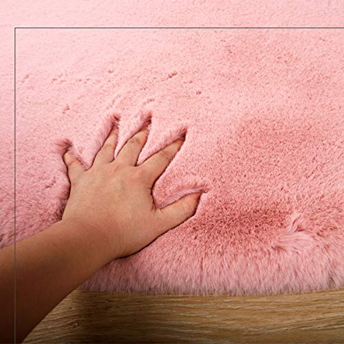 Tapis salon moelleux et épais en fausse fourrure pour moments en famille
