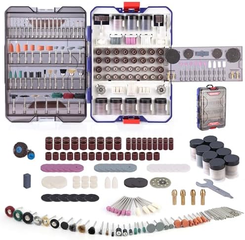 WORKPRO Kit de 698 Accesorios para Herramienta Rotativa