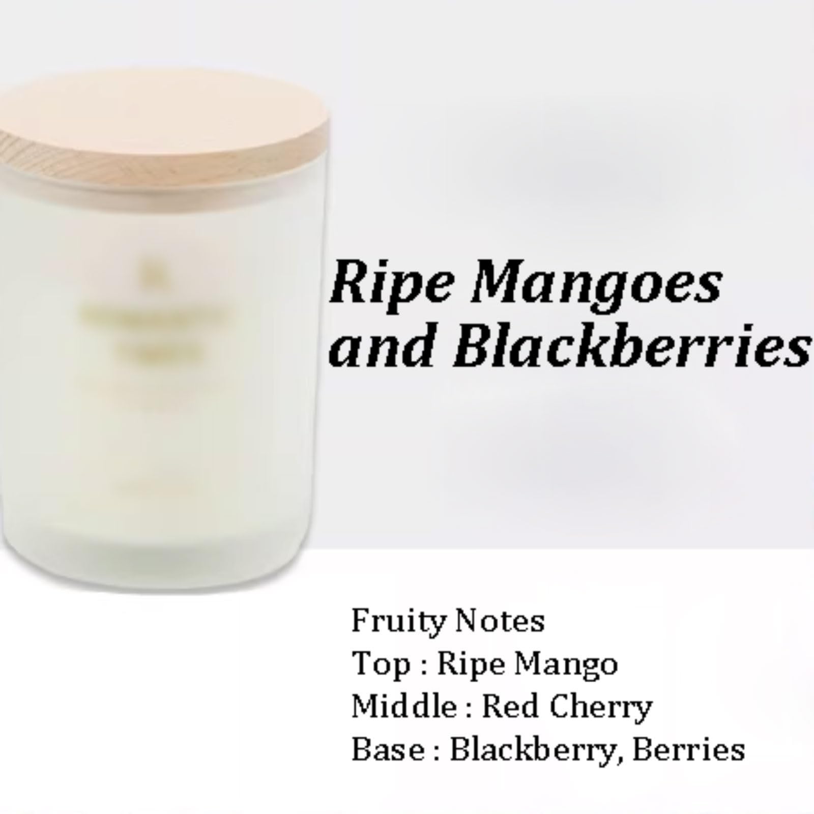 Velas de vidrio, cera vegetal Natural, vela de aromaterapia, cilindro, velas en tarro reutilizables, de larga duración for aliviar el estrés(Fruity Notes)