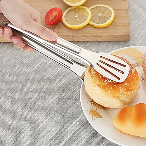 Pinzas de Cocina Pinzas de Acero Inoxidable, para Servir Buffet, pastelería, Barbacoa, tamaño: 29 * 4,8 cm, seguras y duraderas