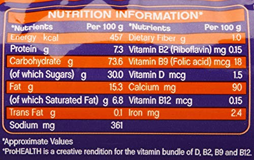 Image of Cadbury Bournvita Biscuits Pro Health Vitamins Chocolate, 47.9g
