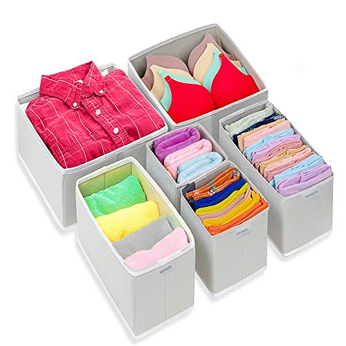 Stockyfy Foldable Cloth Dresser Drawer Organizer – Drawer Divider – Storage Box –
