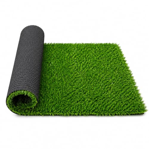 Image of Premium Artificial Grass Mat for Balcony, Garden & Entrance | Soft Anti-Slip Washable Green Turf Floor Mat for Indoor Outdoor Home Decor | Synthetic Lawn Mat | Medium | 16 X 24