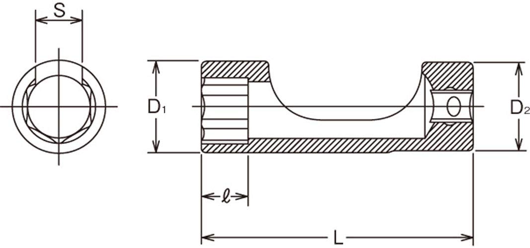 Yamashita Industrial Research Institute Koken 3/8(9.5mm)SQ