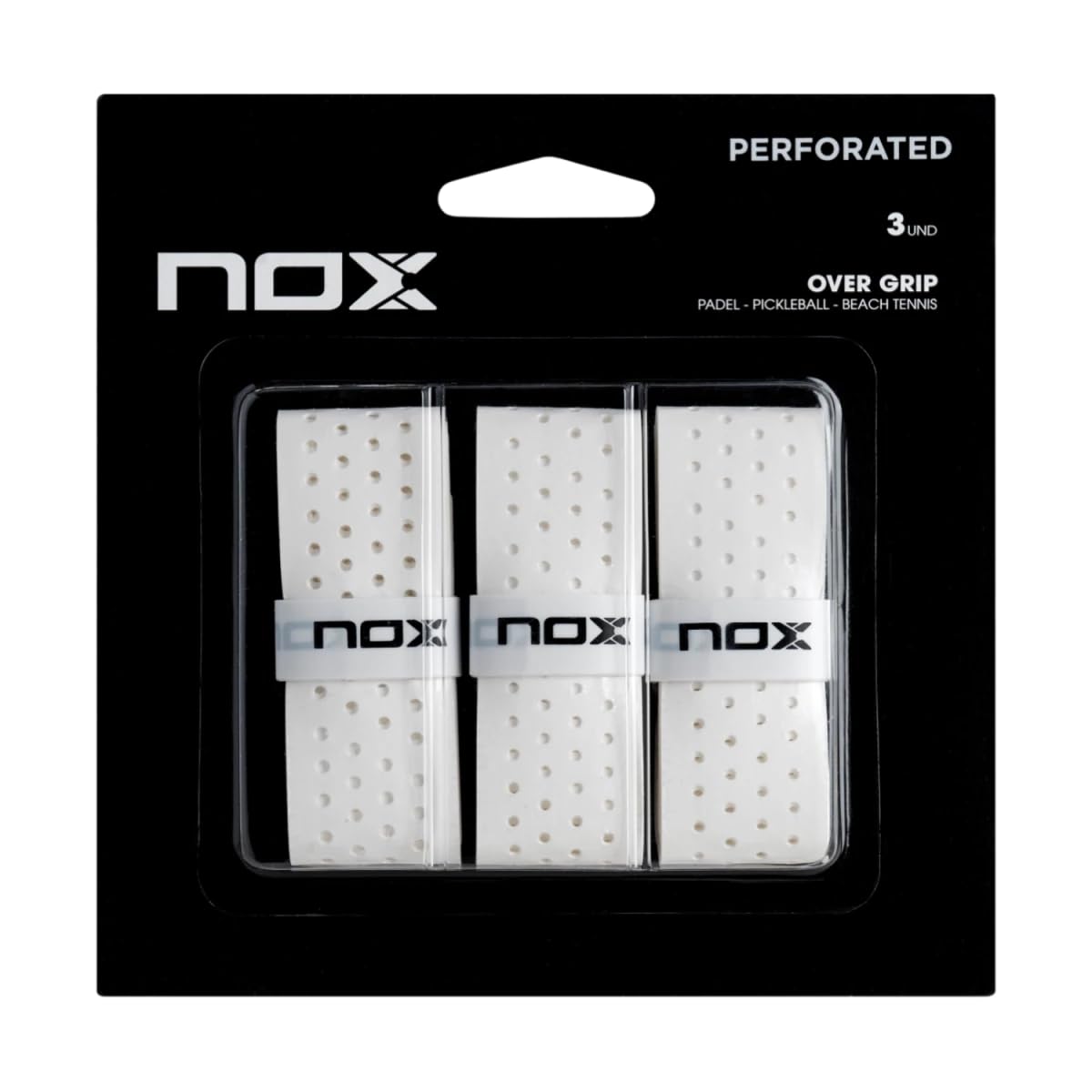 NOX Blister 3 Overgrip Perforati Bianchi