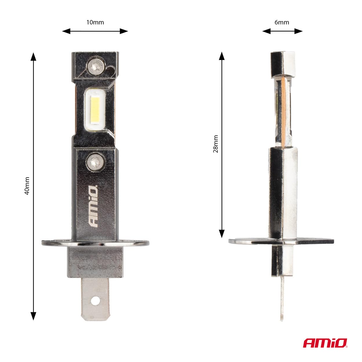 Lampadine a LED per auto serie HYBRID H1 6000K Canbus 60W - AMIO-04112