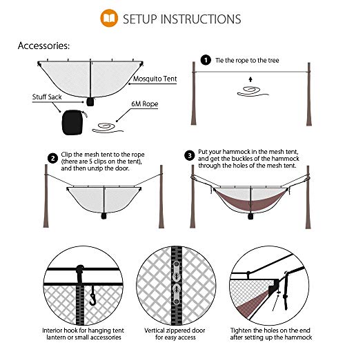 Mosquiteiro, Romacci Rede ultraleve de rede mosquiteira para acampamento ao ar livre rede anti-mosqu