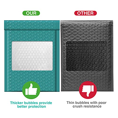 Image of METRONIC Bubble Mailers 6x10 inch Padded Envelopes Forest Green 600 Pack Sealed | Usable Size 6x9 inch,Waterproof Cushioning Bags for Shipping Jewelry Makeup Supplies,Packaging Bulk,Tear-Resistant Small Opaque
