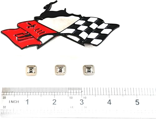 Miniatura 5 de 2 emblemas de metal Impala SS de repuesto para Chevrolet Chevy Impala 3780964 61-62 (cromorojo)