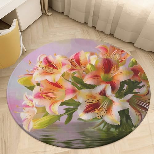 Alfombra de Alstroemeria para sala de estar que transforma tu decoración 7