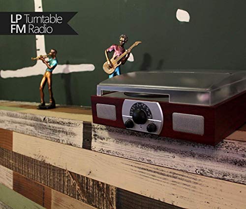 Aioneer Tourne-Disque, Ge Turntable 3-Speed Bluetooth Vinyl Player Tourne-Disque avec Haut-Parleur Stéréo Intégré, Fonction Am/FM Et Sortie Auxiliaire Et RCA, Bois Naturel - Les Beatles, Paul McCartney, John Lennon, RIngo Starr, George Harrison Aioneer Tourne-Disque, Ge Turntable 3-Speed Bluetooth Vinyl Player Tourne-Disque avec Haut-Parleur Stéréo Intégré, Fonction Am/FM Et Sortie Auxiliaire Et RCA, Bois Naturel – Image 4