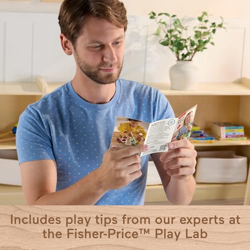 Image of Fisher-Price Wood Montessori Sorting Tree Learning Activity, Ages 3+ Years | Wooden Puzzle + Expert Play Tips, American Montessori Society Seal of Excellence, Preschool Kids (Amazon Exclusive)