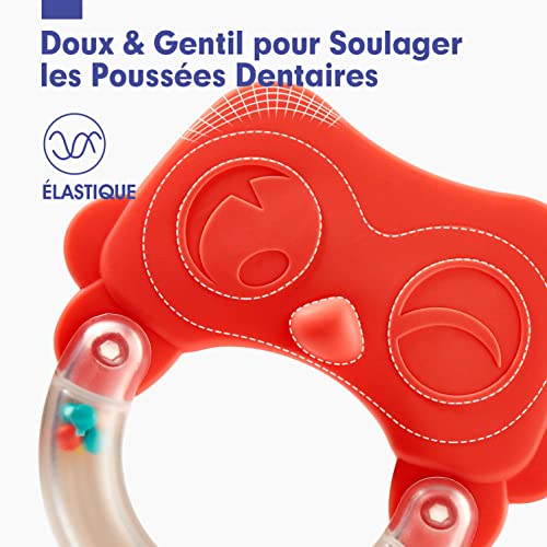 Jouet pour Bébé 3 Mois Hochet de Dentition pour Bébé 0 3 6 9 Mois, Jouets d'Eveil Anneaux de Dentition sans BPA avec Boîte de Rangement Cadeau pour Naissance Garçon Fille, 10PCS – Image 6