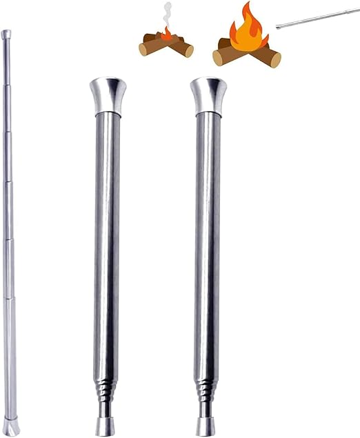 Souffleur de barbecue, soufflets de cheminée outils de feu 18,5 X 40 cm