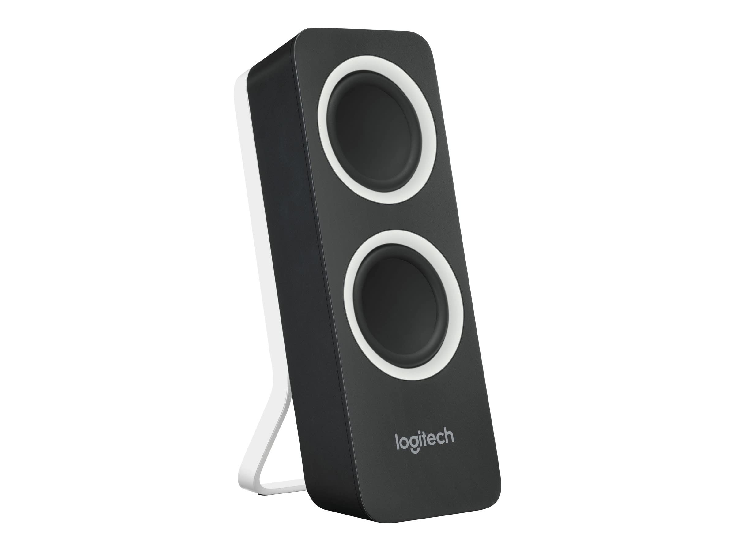Logitech Z200 Altoparlanti per PC, Audio Stereo Completo, 10 Watt, 2 Ingressi Audio 3.5 mm, Jack ‎per Cuffie, Bassi Regolabili, Controllo Volume, Presa EU/IT, Computer/TV/Smartphone/Tablet, Nero